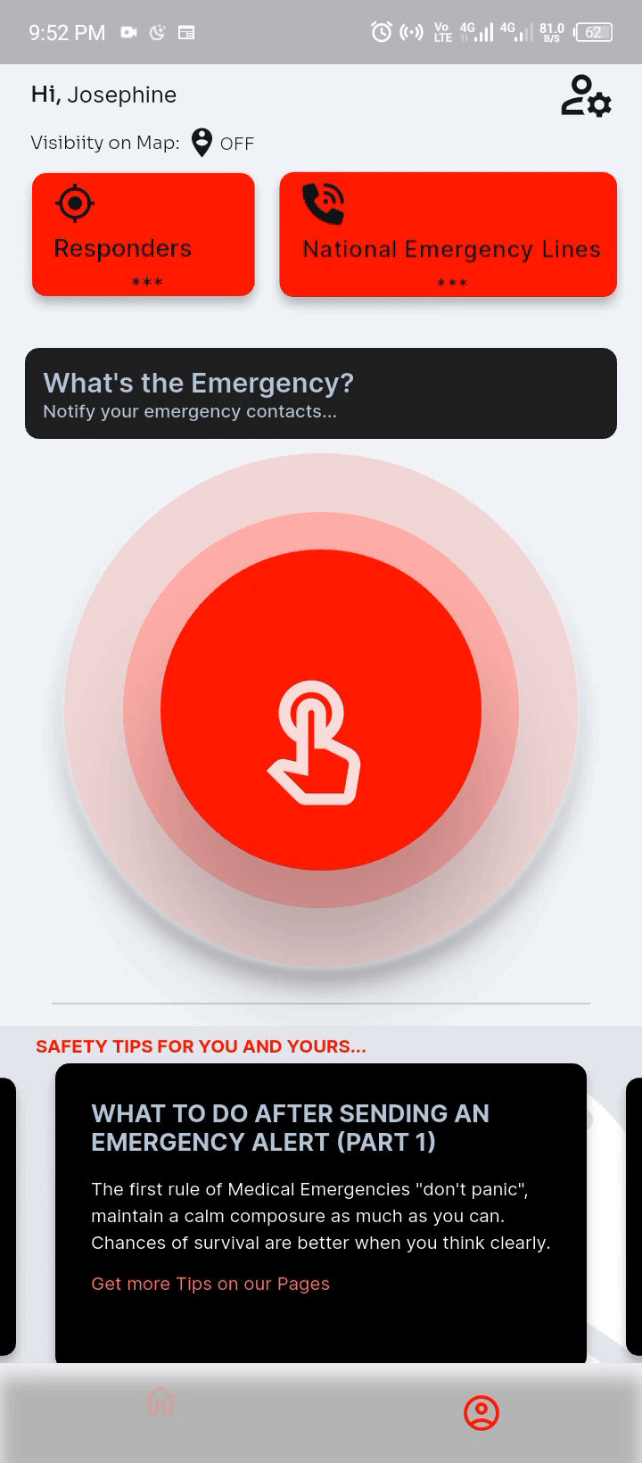 Shepherdview mobile App - How to use the Panic button